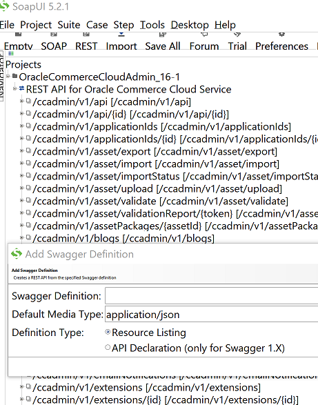 OCC Swagger import on SoapUI