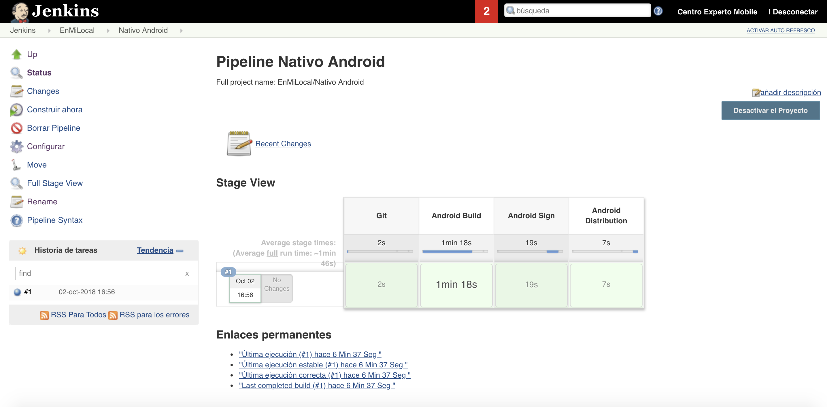 resultado stages android