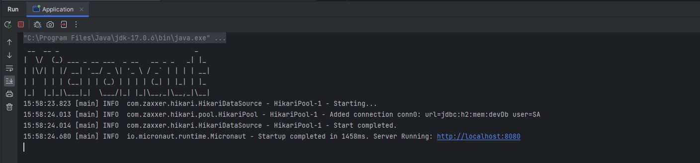 Micronaut: Implementando CRUD con H2