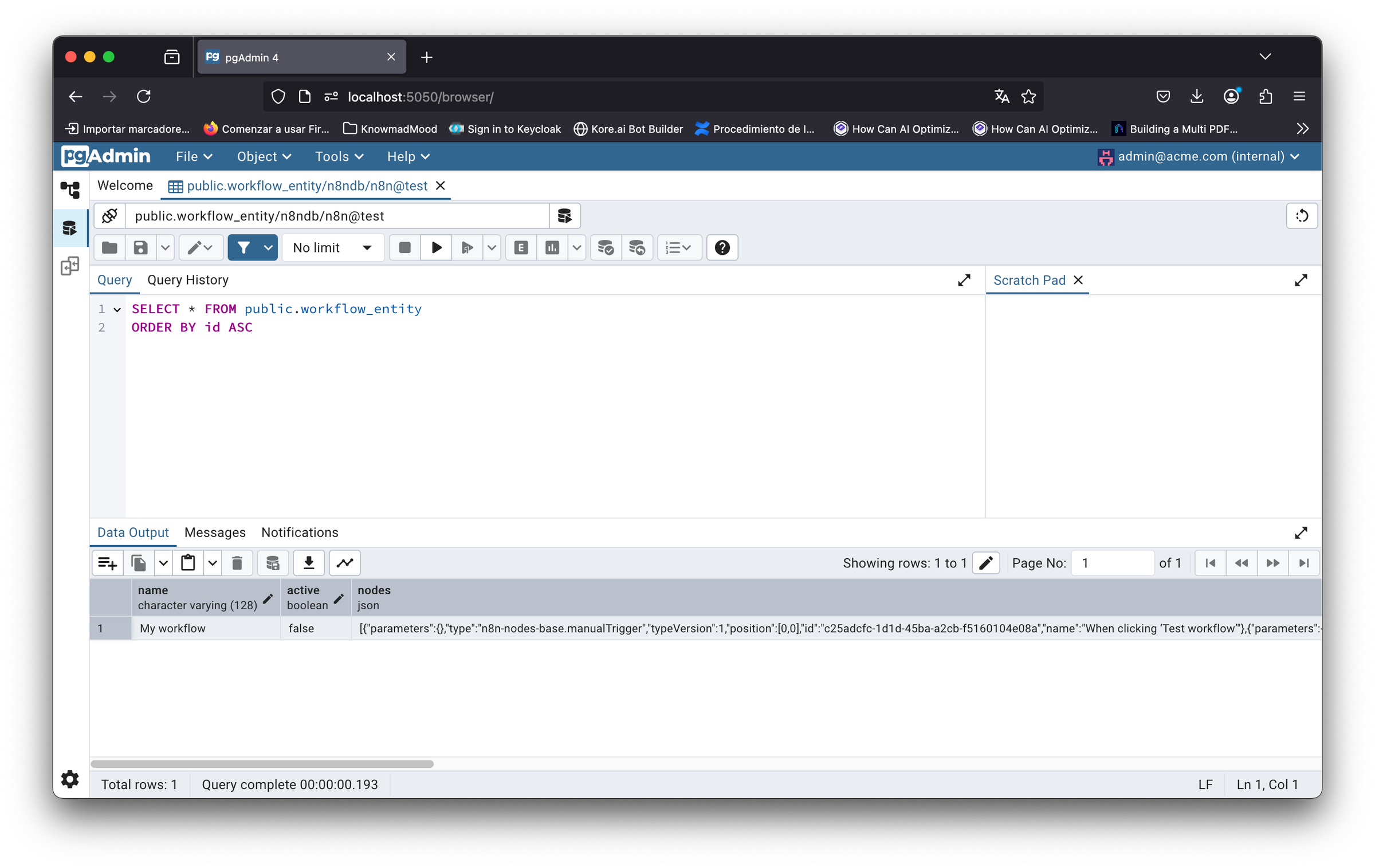 Primeros pasos con n8n (Parte 2) : Uso de Base de Datos